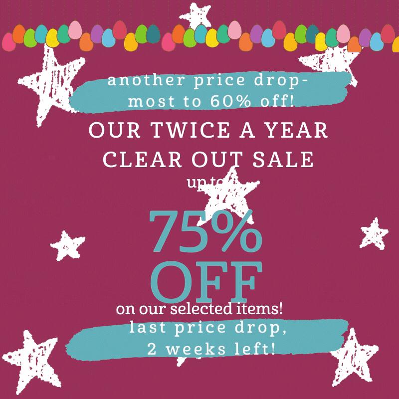 Twice a Year Clear Out Sale 🎉