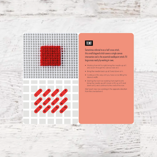 Needlepoint: A Modern Stitch Dictionary card pack