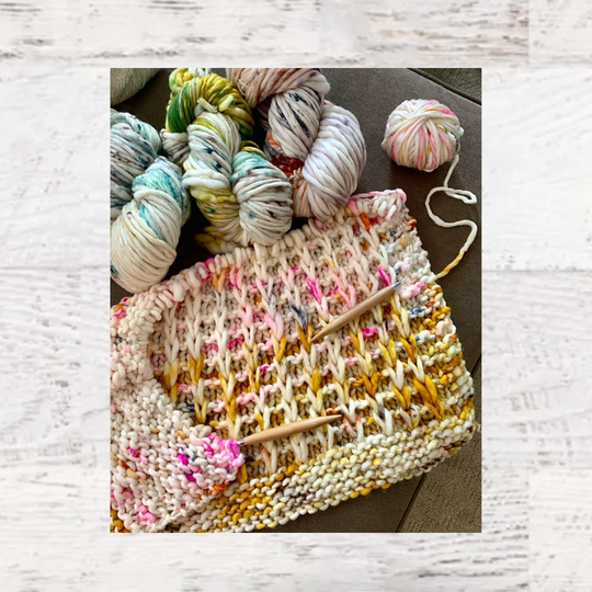 Bulky Waffle Stitch Throw Kit