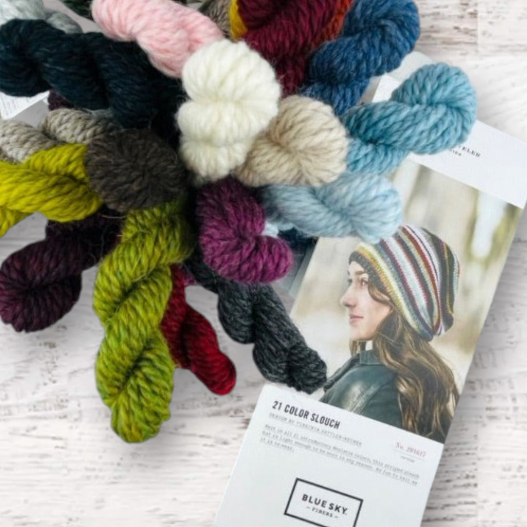 Blue Sky Fibers 21 Color Slouch Hat Kit